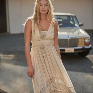 Free People Santa Maria Maxi Dress // Color:Ocean Pearl // Sz Small // WornOnce